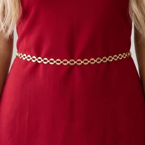 Dual Texture Patterned Link Chain Belt