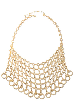 Metallic Chains Statement Necklace