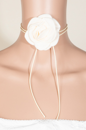 Velvet Flower Choker Necklace