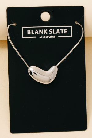 Abstract Heart Pendant Necklace