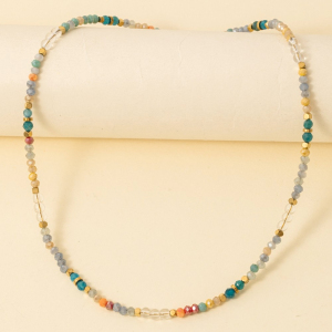 Multi Color Beaded Necklace