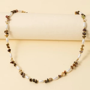 Assorted Stone And Beads Necklace