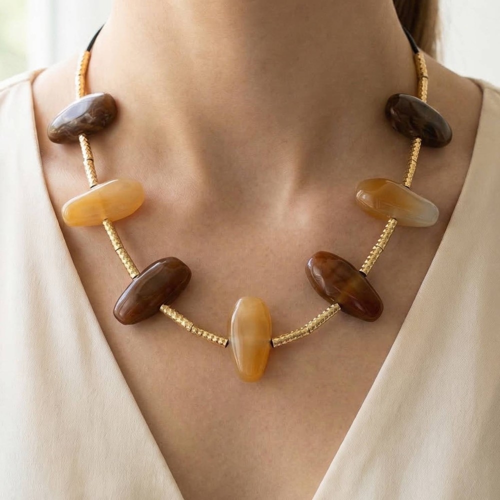 Assorted Resin Stone Necklace