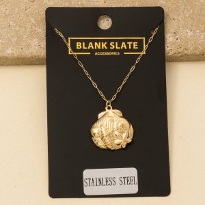 Stainless Steel Mixed Sea Life Pendant Necklace