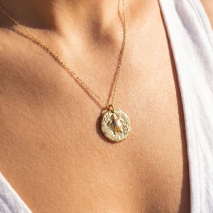 Stainless Steel Sea Turtle Medallion Necklace