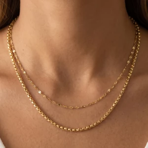 Dainty Double Layer Chain Necklace