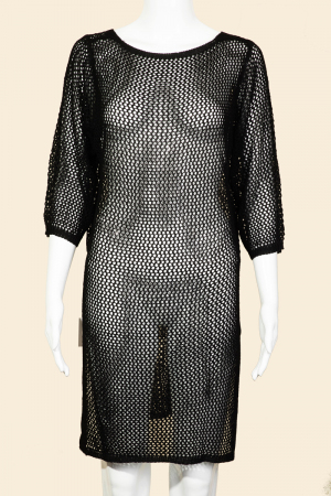 Long Sleeve Fishnet Cover Up