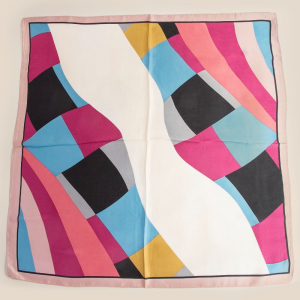 Striped Color Square Bandana Scarf