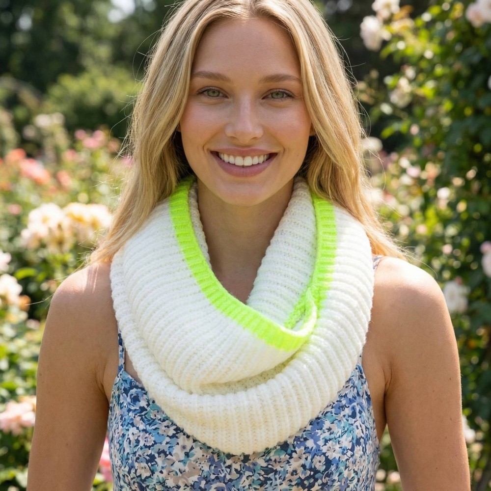 Ribbed Stitch Infinity Scarf
