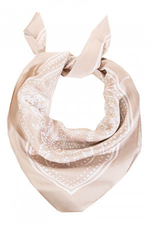 Light Paisley Design Square Bandana Scarf