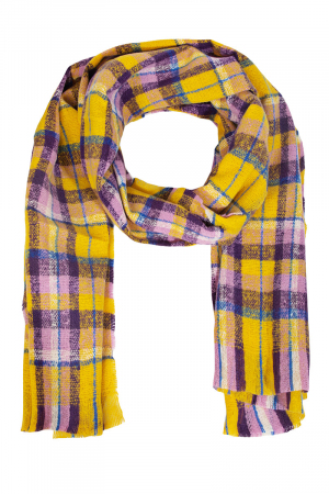 Oblong Checkered Plaid Scarf