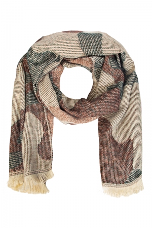Camo Pattern Oblong Scarf