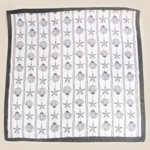 Sealife Seashells And Starfish Bandana Scarf