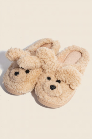 Fluffy Cute Dog Slippers
