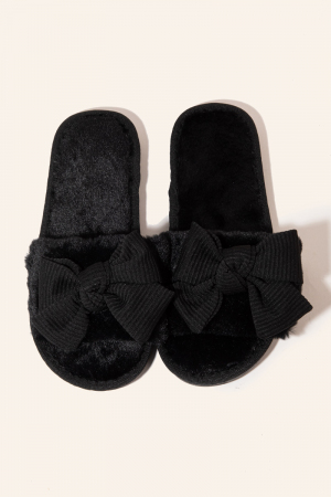 Bow Decor Slippers