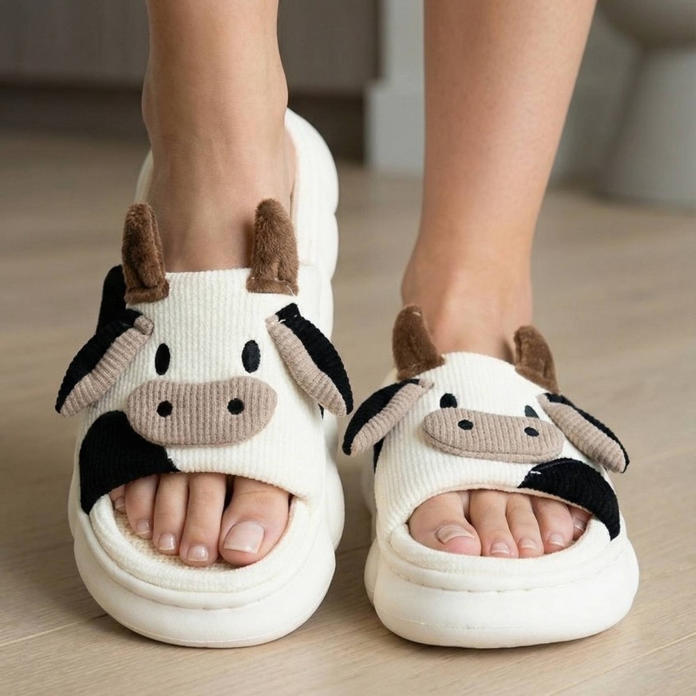 Cute Cow Slippers