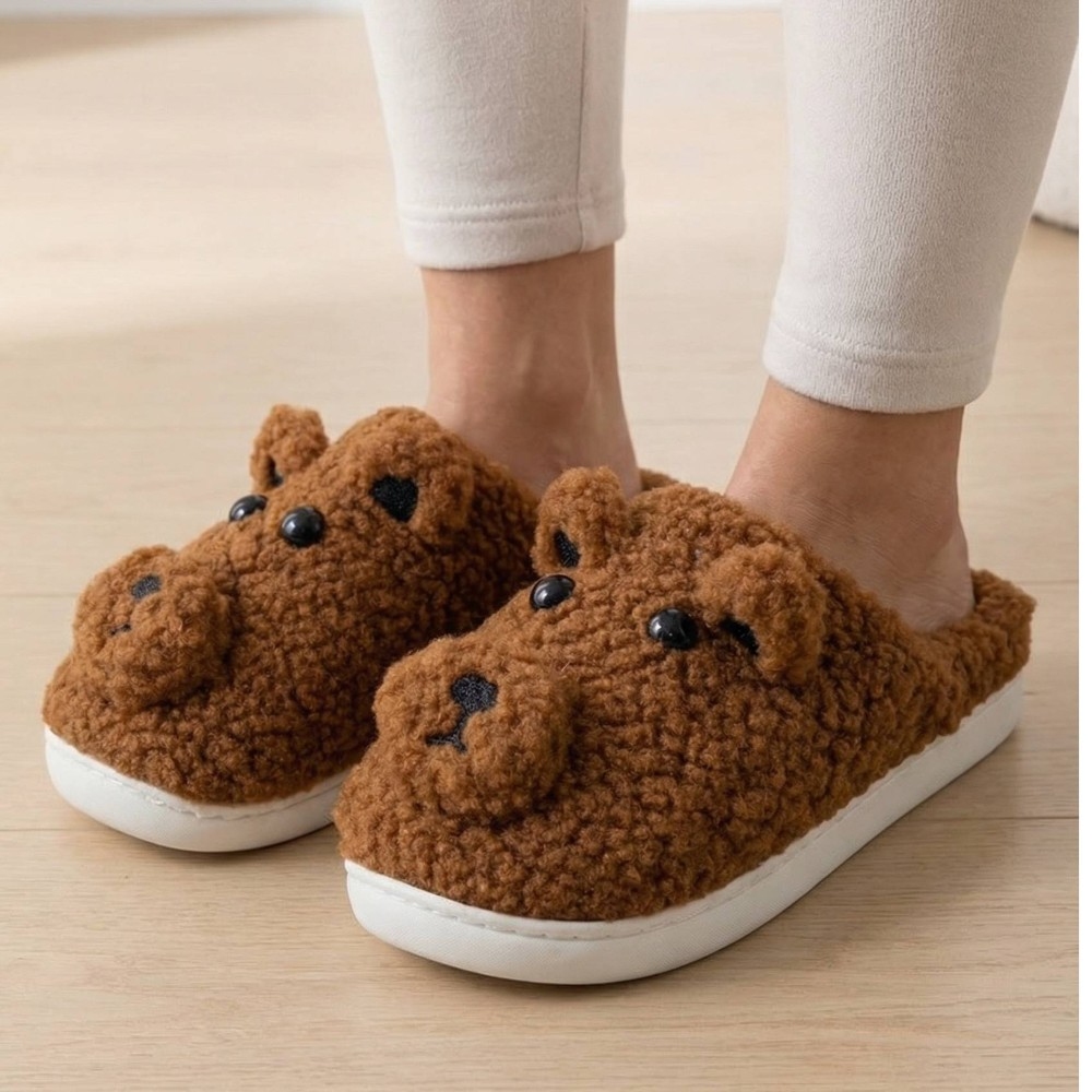 Fluffy Cute Animal Slippers