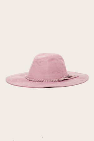 Braided Suede Fashion Hat