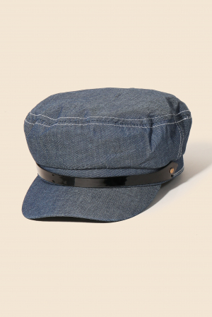 Denim Captain Hat