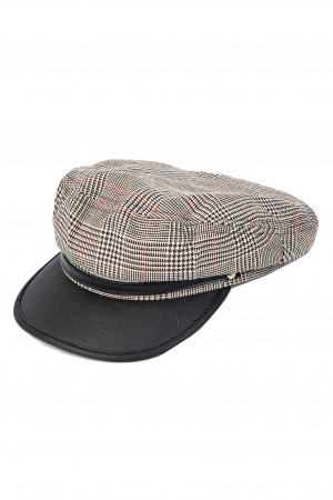 Plaid Pattern Sailor Hat