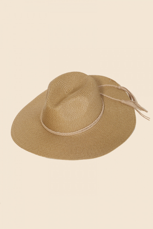 Straw Braided Rope Strap Sun Hat
