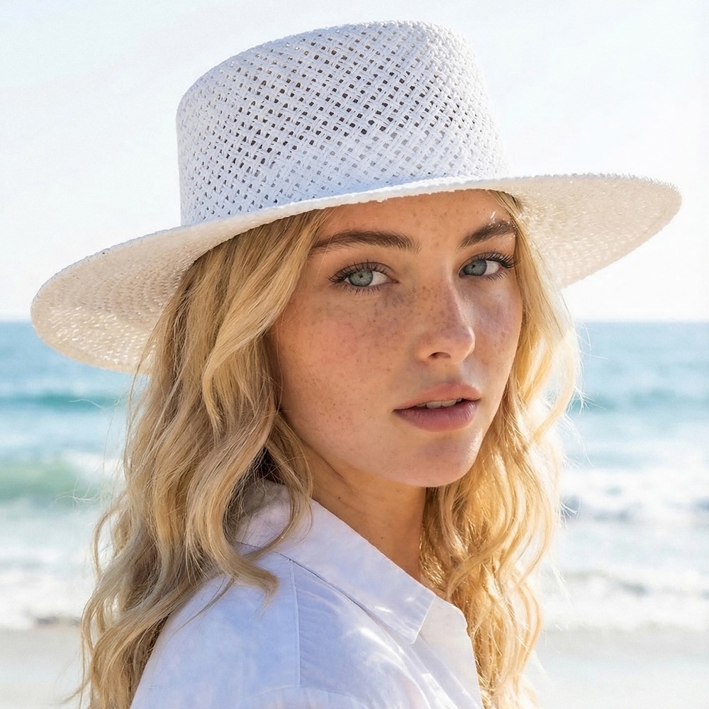 Basket Weave Straw Hat