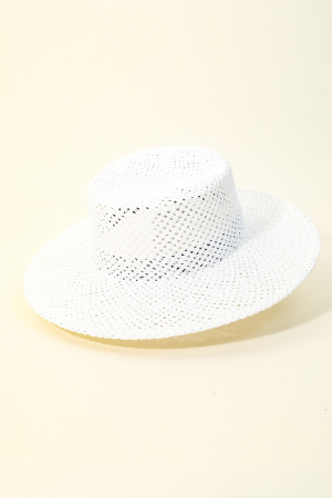 Basket Weave Straw Hat