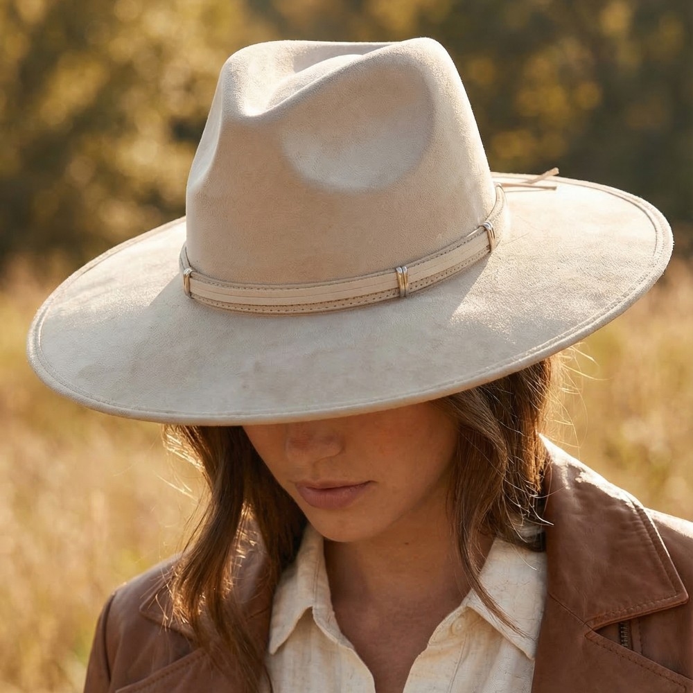 Wide Brim Fedora Fashion Hat