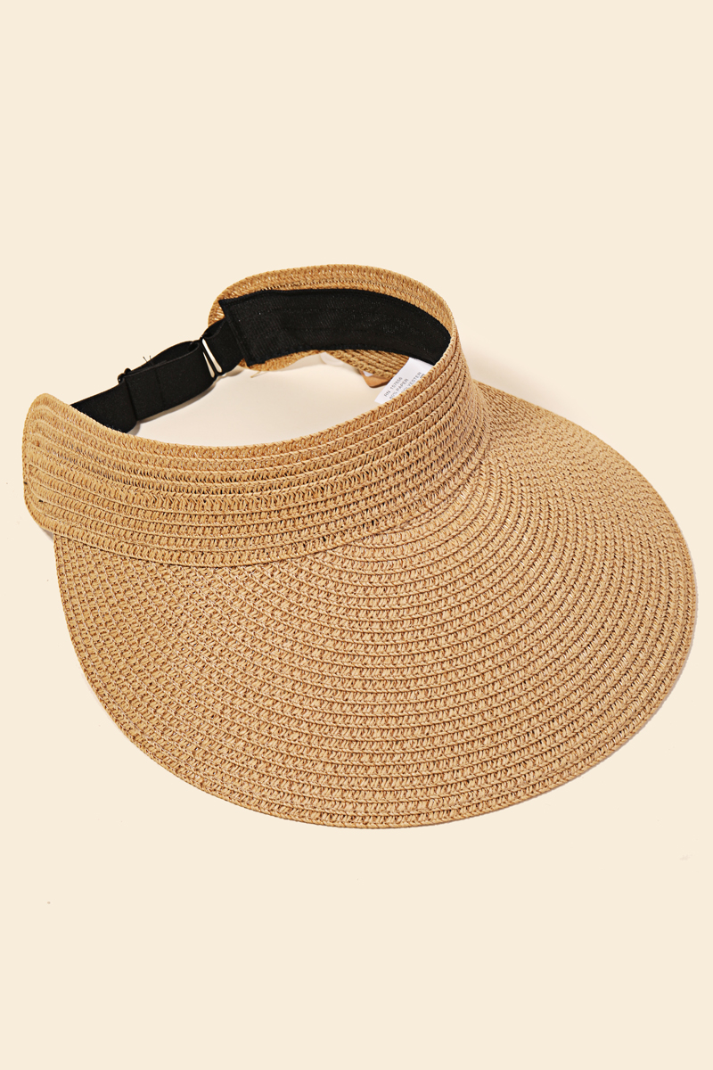 Natural Straw Fashion Visor
