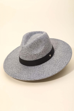 Leather Strap Fedora Fashion Hat