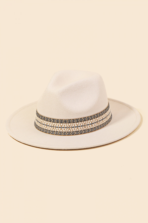 Tribal Strap Fedora Fashion Hat