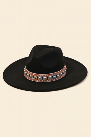 Pearl Band Fedora Hat