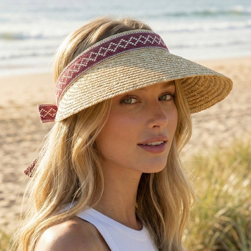 Diamond Band Visor Sun Hat