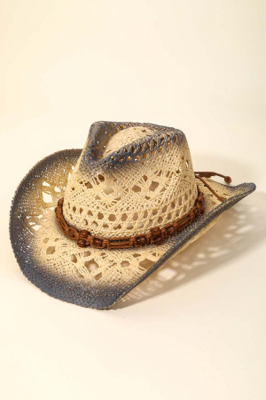 Braided Straw Fashion Western Cowboy Hat