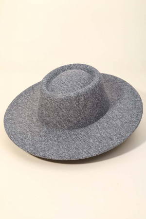 Flat Brim Pork Pie Fashion Hat