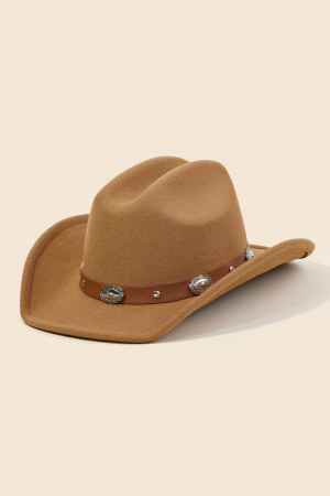 Oval Coin Belt Cowboy Hat