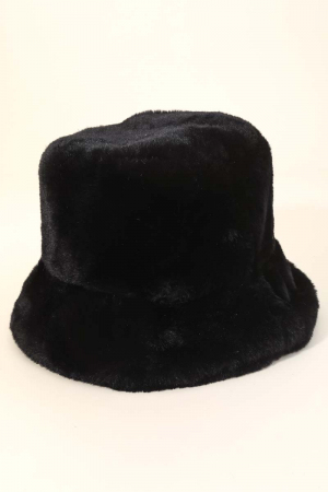 Faux Fur Fuzzy Fashion Bucket Hat