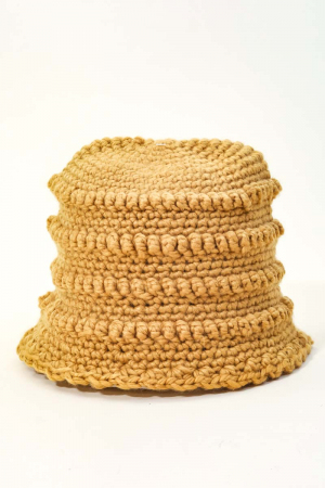 Crochet Knit Fashion Bucket Hat