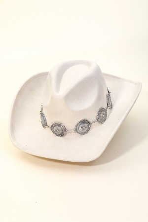 Western Boho Disc Strap Cowboy Hat