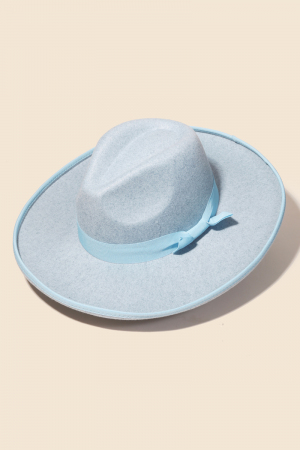 Ribbon Bow Strap Fashion Fedora Hat