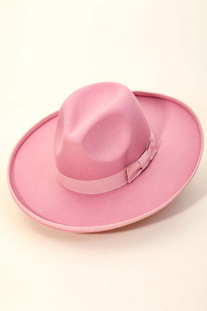 Ribbon Bow Tie Fedora Hat