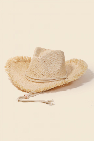 Straw Basket Weave Western Cowboy Hat