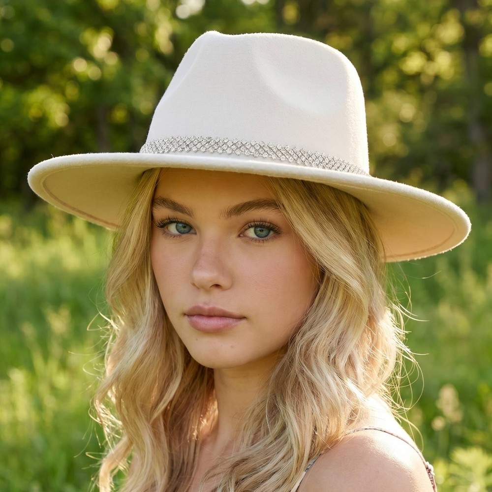Braided Snake Chain Fedora Hat