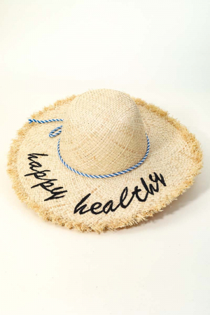 Happy Healthy Raffia Sun Hat