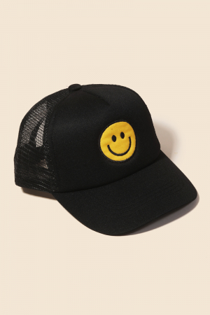 Happy Face Mesh Baseball Cap