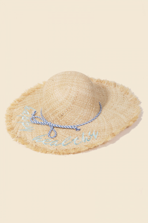 Alcohol You Later Raffia Sun Hat