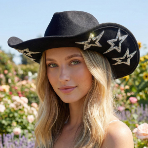 Studded Rhinestone Star Cowboy Hat