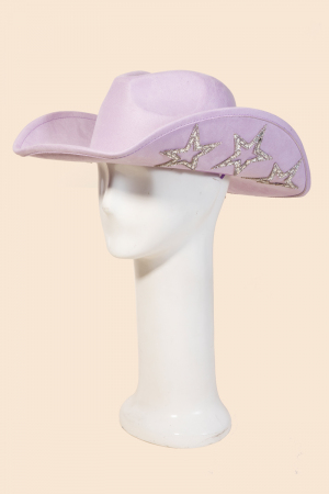 Studded Rhinestone Star Western Cowboy Hat