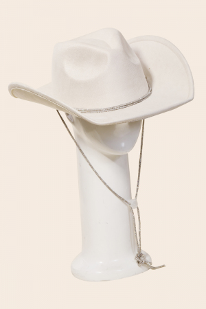 Rhinestone Rope Strap Western Cowboy Hat
