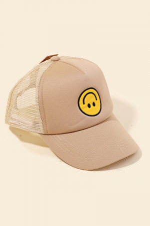Upside Down Smiley Face Cap